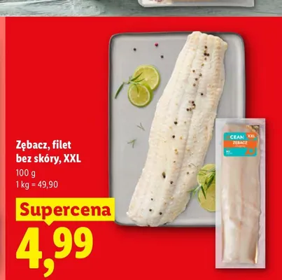 Zębacz filet bez skóry XXL Ocean Sea promocja w Lidl