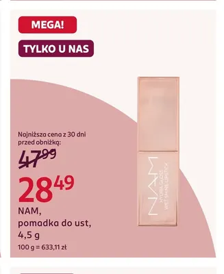 Pomadka do ust NAM promocja w Rossmann