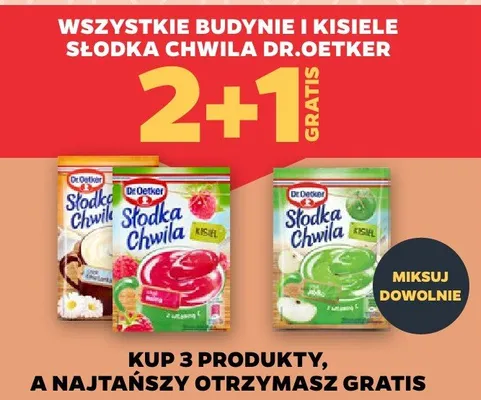 Budyń i kisiele Słodka Chwila promocja w Netto
