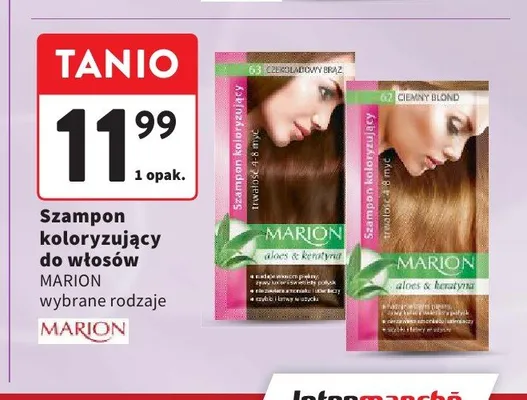 Szampon koloryzujący do włosów MARION czekoladowy brąz promocja w Intermarche