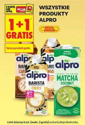 Produkty roślinne Alpro promocja w Biedronka