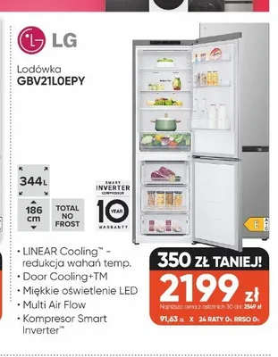 Lodówka LG GBV21LOEPY promocja w Max Elektro