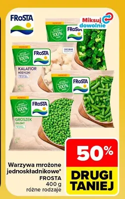 Warzywa mrożone jednoskładnikowe Frosta promocja w Carrefour