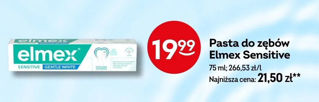 Pasta do zębów Sensitive promocja w Żabka