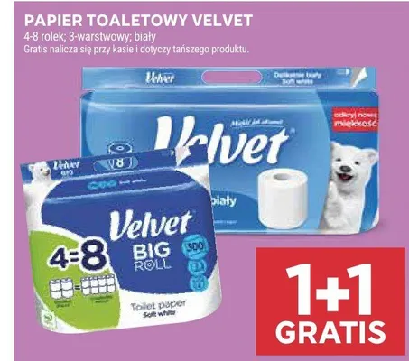 Papier toaletowy Velvet promocja w Stokrotka