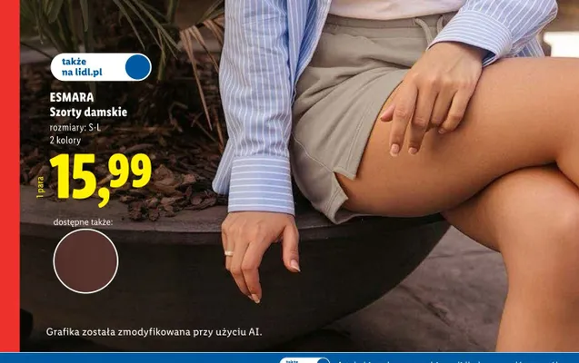 Szorty damskie Esmara promocja w Lidl