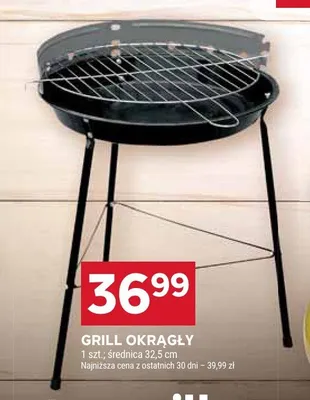 Grill okrągły promocja w Stokrotka
