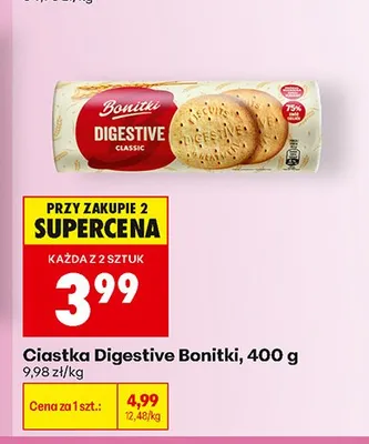 Ciastka Digestive Bonitki promocja w Biedronka