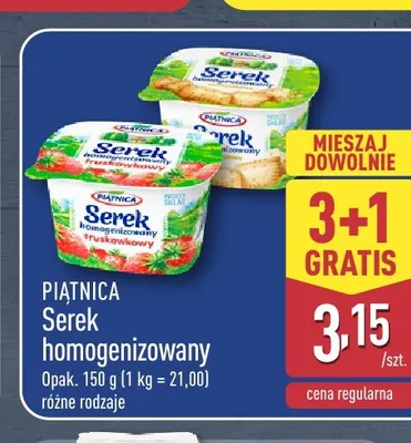 Serek homogenizowany Piątnica promocja w Aldi