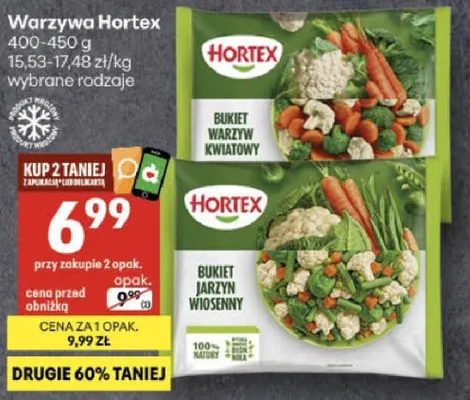 Warzywa mrożone Hortex Bukiet Warzyw Kwiatowy promocja w Delikatesy Centrum