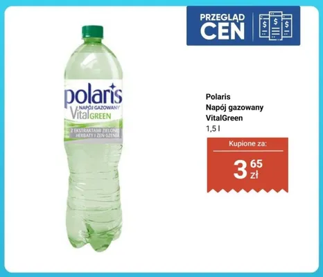Napój gazowany Polaris VitalGreen promocja w Biedronka