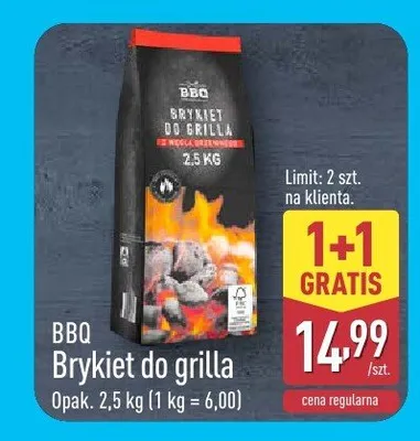 BBQ Brykiet do grilla promocja w Aldi