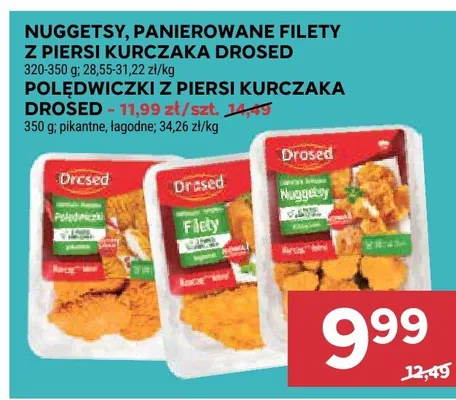 Polędwiczki z piersi kurczaka Drosed pikantne promocja w Stokrotka