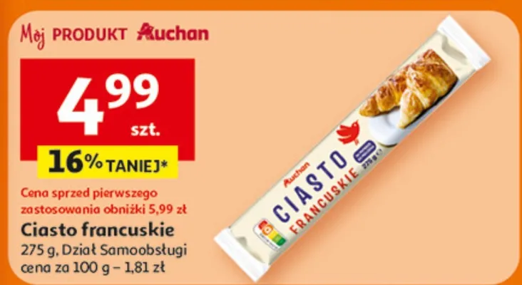 Ciasto francuskie promocja w Auchan
