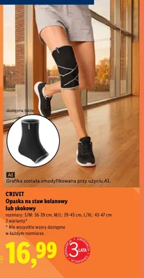 Opaska na staw kolanowy Crivit promocja w Lidl