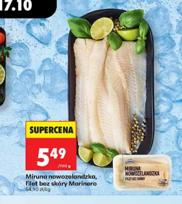 Miruna nowozelandzka filet bez skóry Marinero promocja w Biedronka