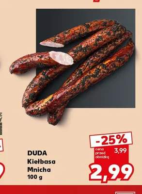 Kiełbasa Mnicha Duda promocja w Kaufland