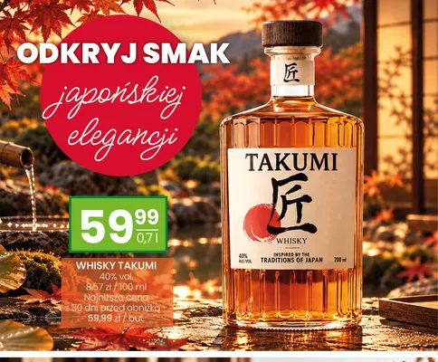 Whisky Takumi promocja w Twój Market