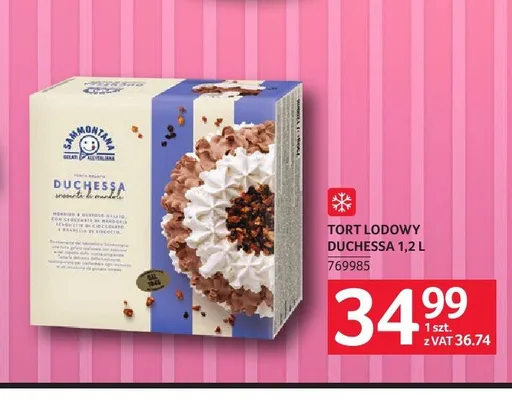 Tort lodowy Duchessa Sammontana promocja w Selgros
