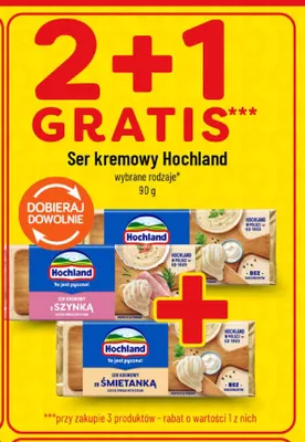 Ser kremowy ze szynką Hochland promocja w POLOmarket