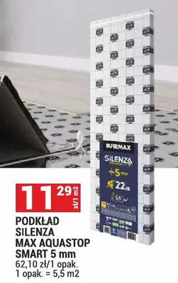 Podkład Silenza Max Aquastop Smart 5mm Firmax promocja w Merkury Market