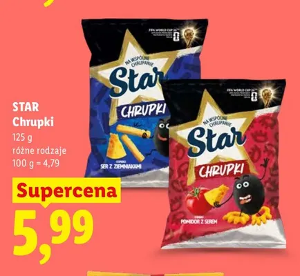 Chrupki pomidor z serem Star promocja w Lidl
