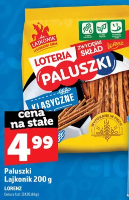 Paluszki Lajkonik promocja w TOPAZ