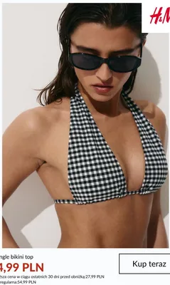 Góra od bikini Triangle bikini top H&M promocja w H&M