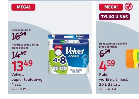 Worki na śmieci promocja w Rossmann
