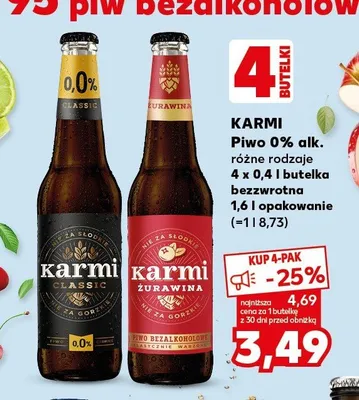 Piwo 0% alk. różne rodzaje promocja w Kaufland