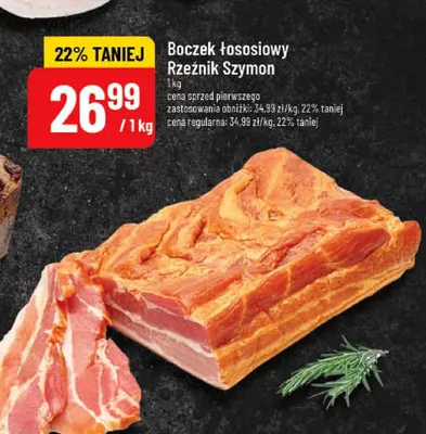 Boczek łososiowy Rzeźnik Szymon promocja w POLOmarket