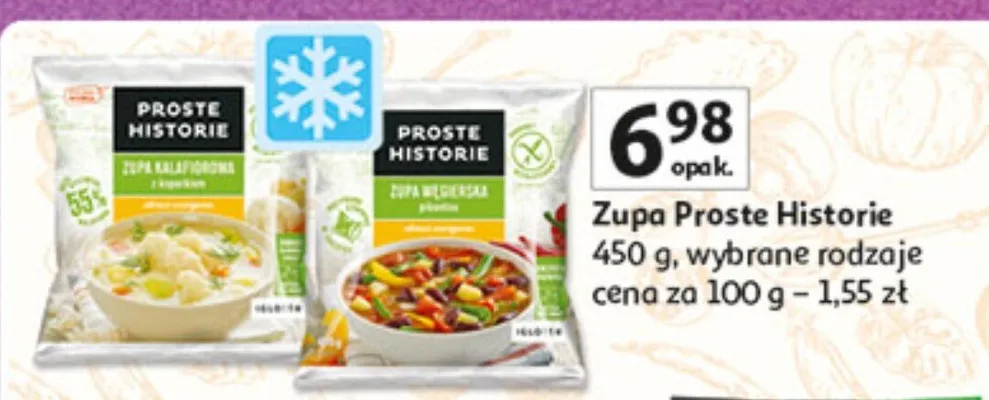 Zupa Proste Historie wybrane rodzaje promocja w Auchan