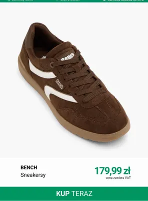 Sneakersy Bench promocja w Deichmann