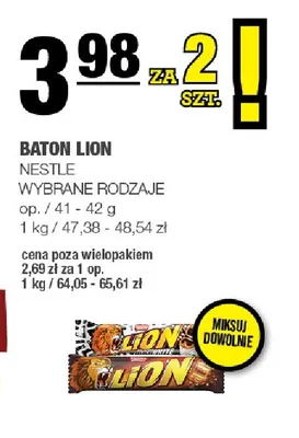 Baton Lion 2-pak promocja w SPAR