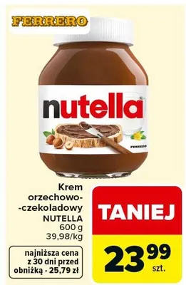 Krem orzechowo-czekoladowy promocja w Carrefour Market