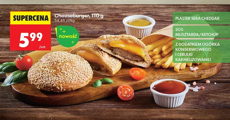 Cheeseburger promocja w Biedronka