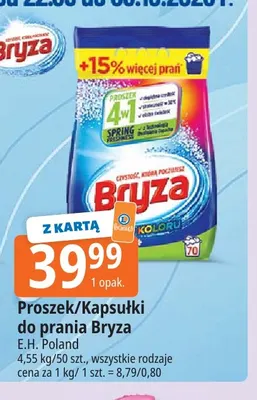 Proszek/Kapsułki do prania Bryza promocja w Leclerc