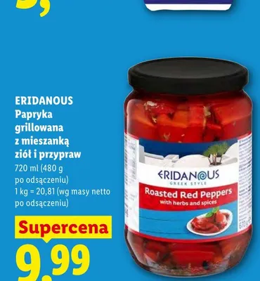 Papryka grillowana z mieszanką ziół i przypraw Eridanous promocja w Lidl