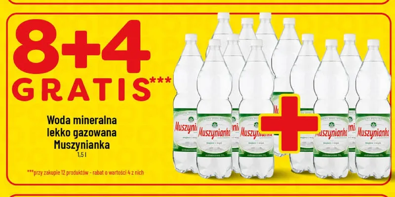 Woda mineralna lekko gazowana Muszynianka promocja w POLOmarket