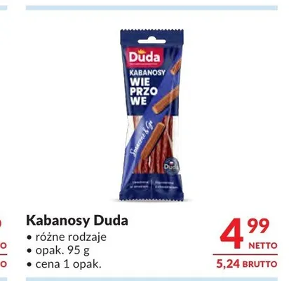 Kabanosy Duda promocja w Makro