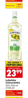 Wódka cytrynówka promocja w Biedronka