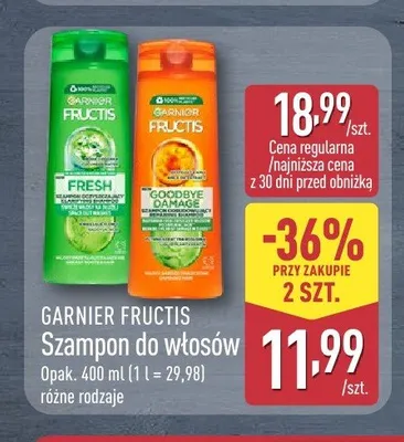 Szampon do włosów Garnier Fructis promocja w Aldi