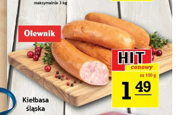 Kiełbasa śląska Olewnik promocja w Gram Market