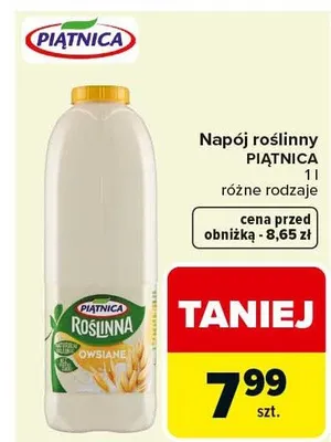 Napój roślinny różne rodzaje promocja w Carrefour Market