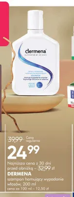 Szampon hamujący wypadanie włosów Dermena promocja w Super-Pharm