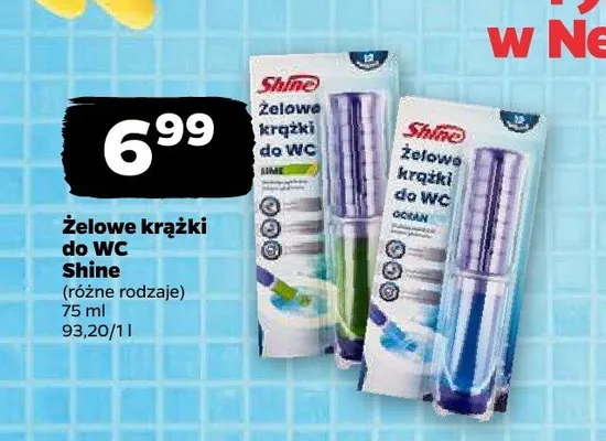 Żelowe krążki do WC Shine Ocean promocja w Netto