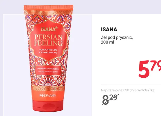 Żel ISANA Żel pod prysznic promocja w Rossmann