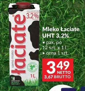 Mleko Łaciate UHT 3,2% promocja w Makro