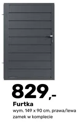 Furtka San prawa/lewa zamek w komplecie promocja w Bricomarche