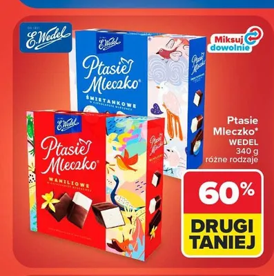 Pianki Ptasie Mleczko Śmietankowe E.Wedel promocja w Carrefour